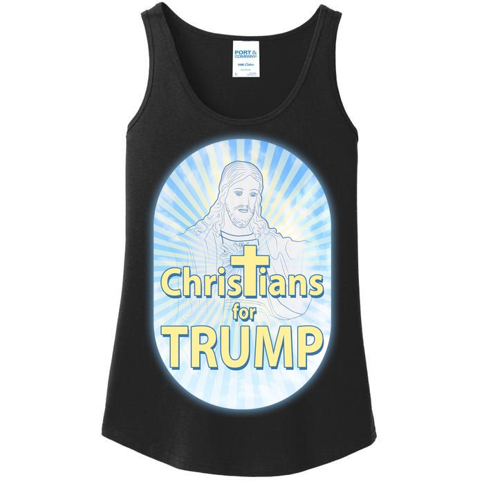 Christians For Trump Ladies Essential Tank