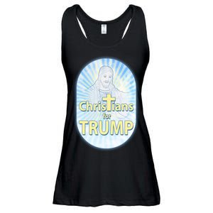 Christians For Trump Ladies Essential Flowy Tank