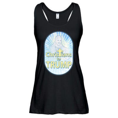 Christians For Trump Ladies Essential Flowy Tank