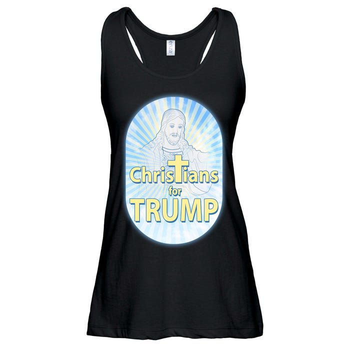 Christians For Trump Ladies Essential Flowy Tank