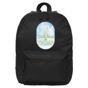 Christians For Trump 16 in Basic Backpack