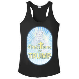 Christians For Trump Ladies PosiCharge Competitor Racerback Tank