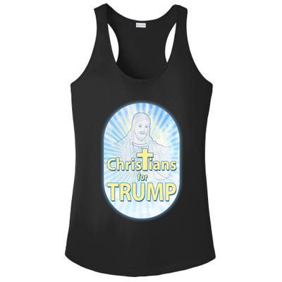 Christians For Trump Ladies PosiCharge Competitor Racerback Tank