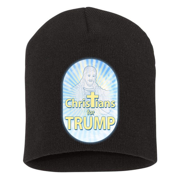 Christians For Trump Short Acrylic Beanie