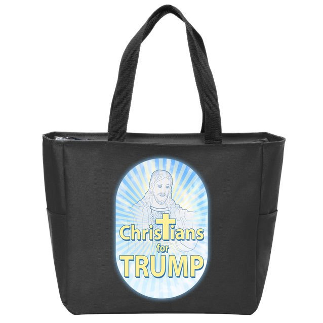 Christians For Trump Zip Tote Bag