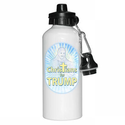 Christians For Trump Aluminum Water Bottle