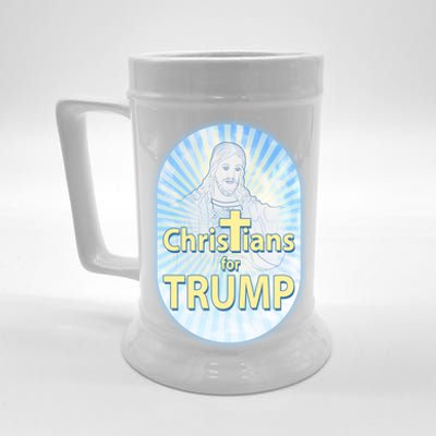 Christians For Trump Beer Stein