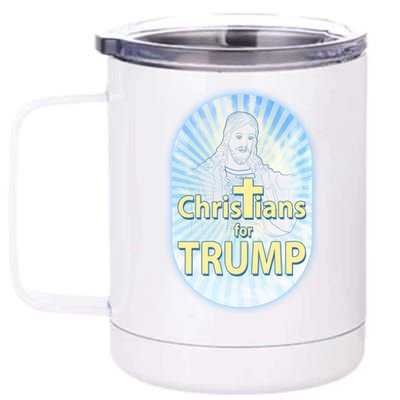 Christians For Trump 12 oz Stainless Steel Tumbler Cup