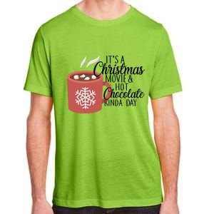 Christmas  Movie and Hot Chocolate Adult ChromaSoft Performance T-Shirt