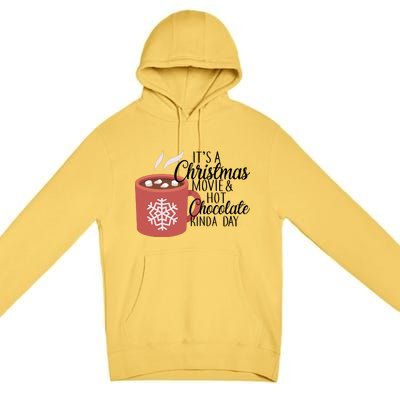 Christmas  Movie and Hot Chocolate Premium Pullover Hoodie