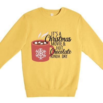 Christmas  Movie and Hot Chocolate Premium Crewneck Sweatshirt