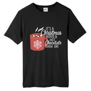 Christmas  Movie and Hot Chocolate Tall Fusion ChromaSoft Performance T-Shirt