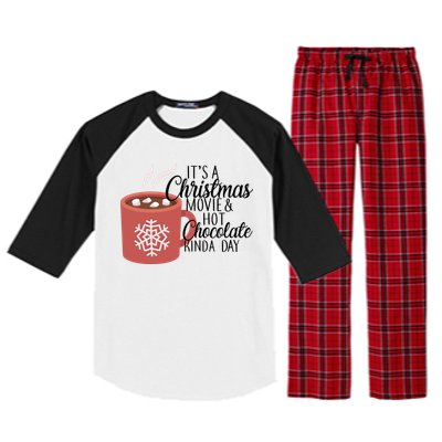 Christmas  Movie and Hot Chocolate Raglan Sleeve Pajama Set