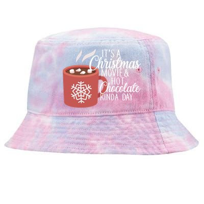 Christmas  Movie and Hot Chocolate Tie-Dyed Bucket Hat