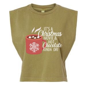 Christmas  Movie and Hot Chocolate Garment-Dyed Women's Muscle Tee