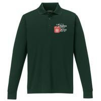 Christmas  Movie and Hot Chocolate Performance Long Sleeve Polo