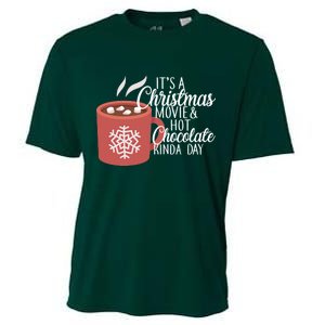 Christmas  Movie and Hot Chocolate Cooling Performance Crew T-Shirt