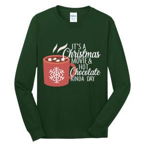 Christmas  Movie and Hot Chocolate Tall Long Sleeve T-Shirt