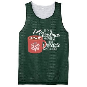 Christmas  Movie and Hot Chocolate Mesh Reversible Basketball Jersey Tank