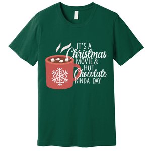 Christmas  Movie and Hot Chocolate Premium T-Shirt