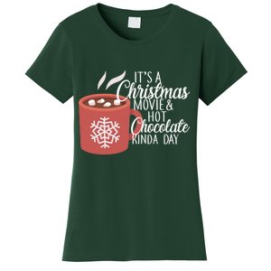 Christmas  Movie and Hot Chocolate Women's T-Shirt