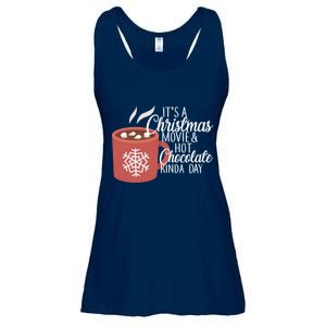 Christmas  Movie and Hot Chocolate Ladies Essential Flowy Tank