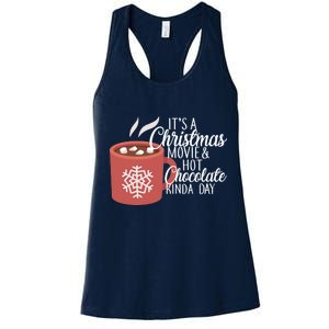 Christmas  Movie and Hot Chocolate Women's Racerback Tank