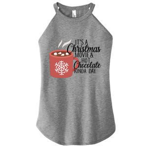 Christmas  Movie and Hot Chocolate Women's Perfect Tri Rocker Tank