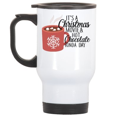 Christmas  Movie and Hot Chocolate Stainless Steel Travel Mug