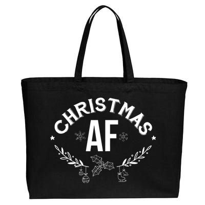 Christmas AF Cotton Canvas Jumbo Tote