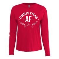 Christmas AF Womens Cotton Relaxed Long Sleeve T-Shirt