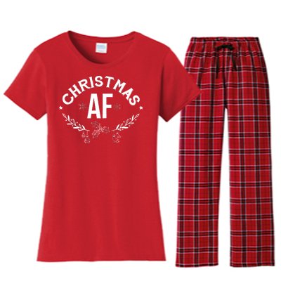 Christmas AF Women's Flannel Pajama Set