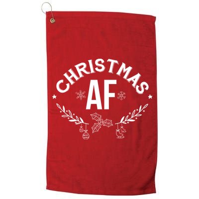 Christmas AF Golf Towel