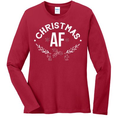 Christmas AF Ladies Long Sleeve Shirt