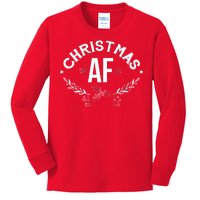 Christmas AF Kids Long Sleeve Shirt