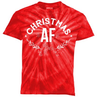 Christmas AF Kids Tie-Dye T-Shirt