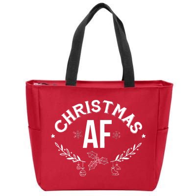 Christmas AF Zip Tote Bag