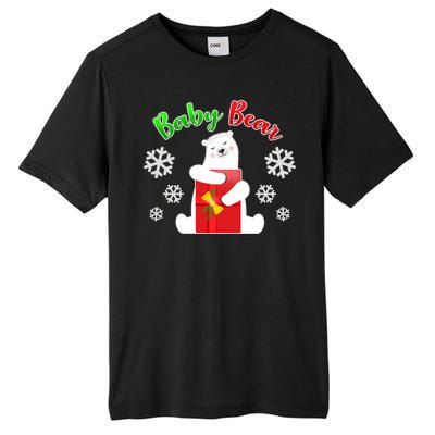 Christmas Baby Bear Tall Fusion ChromaSoft Performance T-Shirt