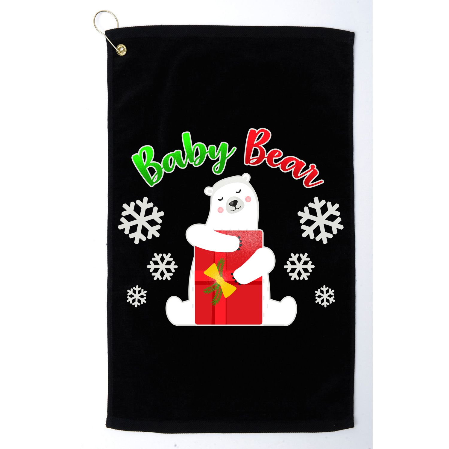Christmas Baby Bear Golf Towel