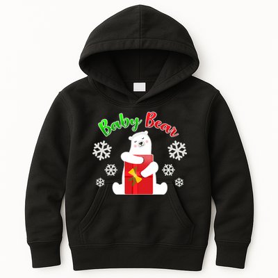 Christmas Baby Bear Kids Hoodie