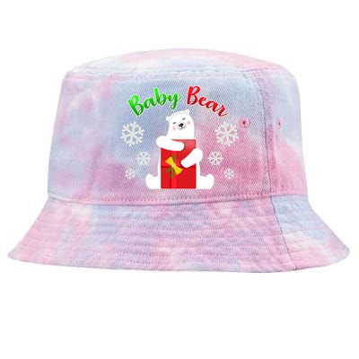 Christmas Baby Bear Tie-Dyed Bucket Hat