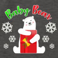 Christmas Baby Bear Vector Backpack