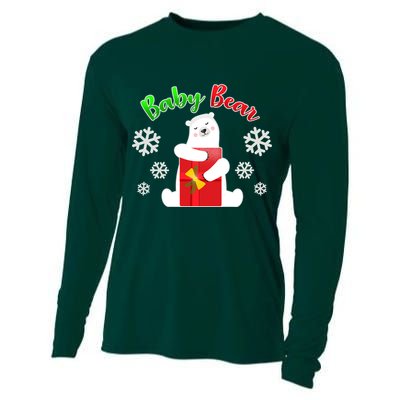 Christmas Baby Bear Cooling Performance Long Sleeve Crew