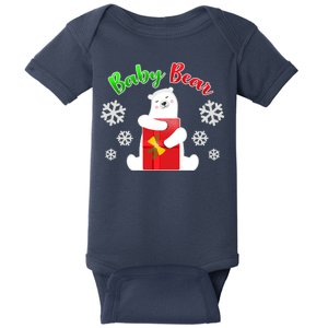 Christmas Baby Bear Baby Bodysuit