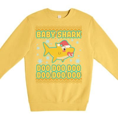 Christmas Baby Shark Doo Doo Doo Premium Crewneck Sweatshirt