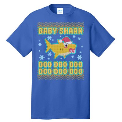 Christmas Baby Shark Doo Doo Doo Tall T-Shirt