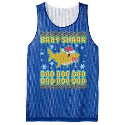 Christmas Baby Shark Doo Doo Doo Mesh Reversible Basketball Jersey Tank