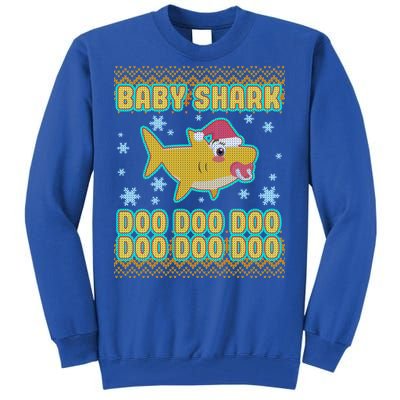 Christmas Baby Shark Doo Doo Doo Tall Sweatshirt