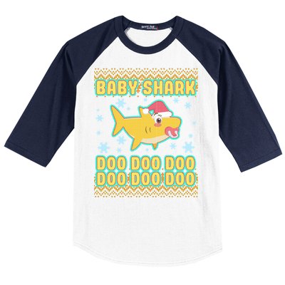 Christmas Baby Shark Doo Doo Doo Baseball Sleeve Shirt