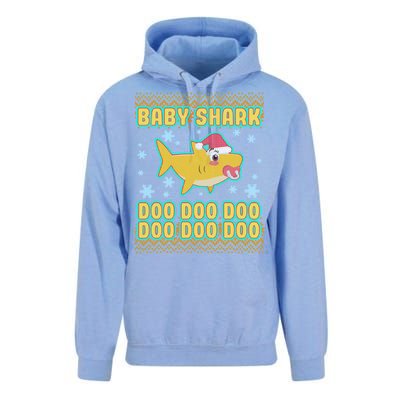 Christmas Baby Shark Doo Doo Doo Unisex Surf Hoodie